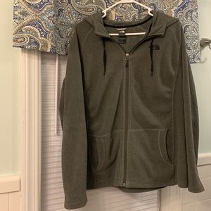 North Face fleece Hoodie Gray Mezzaluna